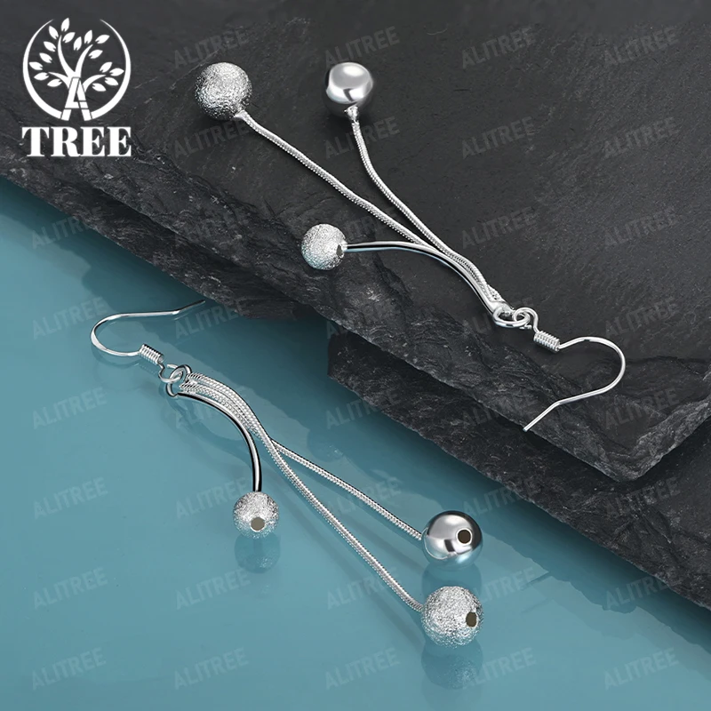 New Popular 925 Sterling Silver Ball Drop Earring Lady Wedding Accessories Fashion Trend Jewelry Anniversary Party Fine Gift
New Popular 925 Sterling Silver Ball Drop Earring Lady Wedding Accessories Fashion Trend Jewelry Anniversary Party Fine Gift