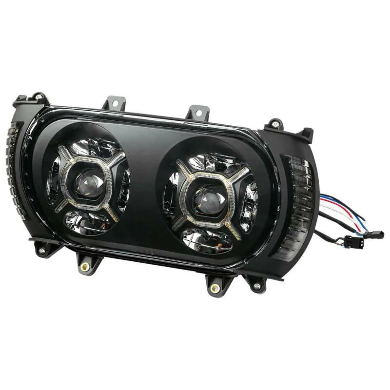 Dual LED Headlight + Fairing Vent LED Lights Fits for Harley Davidson Road Glide 2015 2016 2017 2018 2019 2020
Dual LED Headlight + Fairing Vent LED Lights Fits for Harley Davidson Road Glide 2015 2016 2017 2018 2019 2020