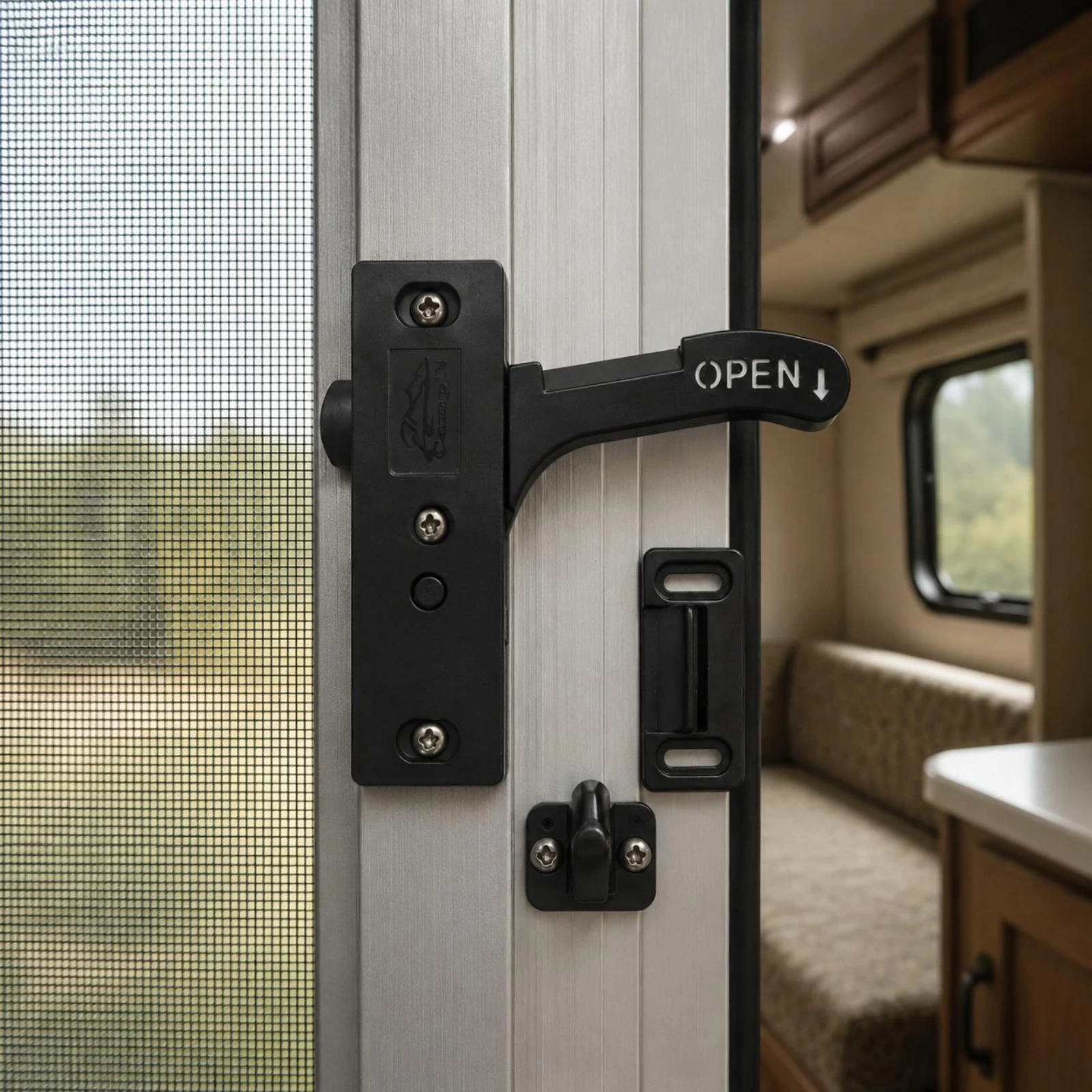 RV Screen Door Handle Set Universal Fit RV Screen Door Handle Replacement Vehicle Hardware Sturdy Heavy Duty
RV Screen Door Handle Set Universal Fit RV Screen Door Handle Replacement Vehicle Hardware Sturdy Heavy Duty