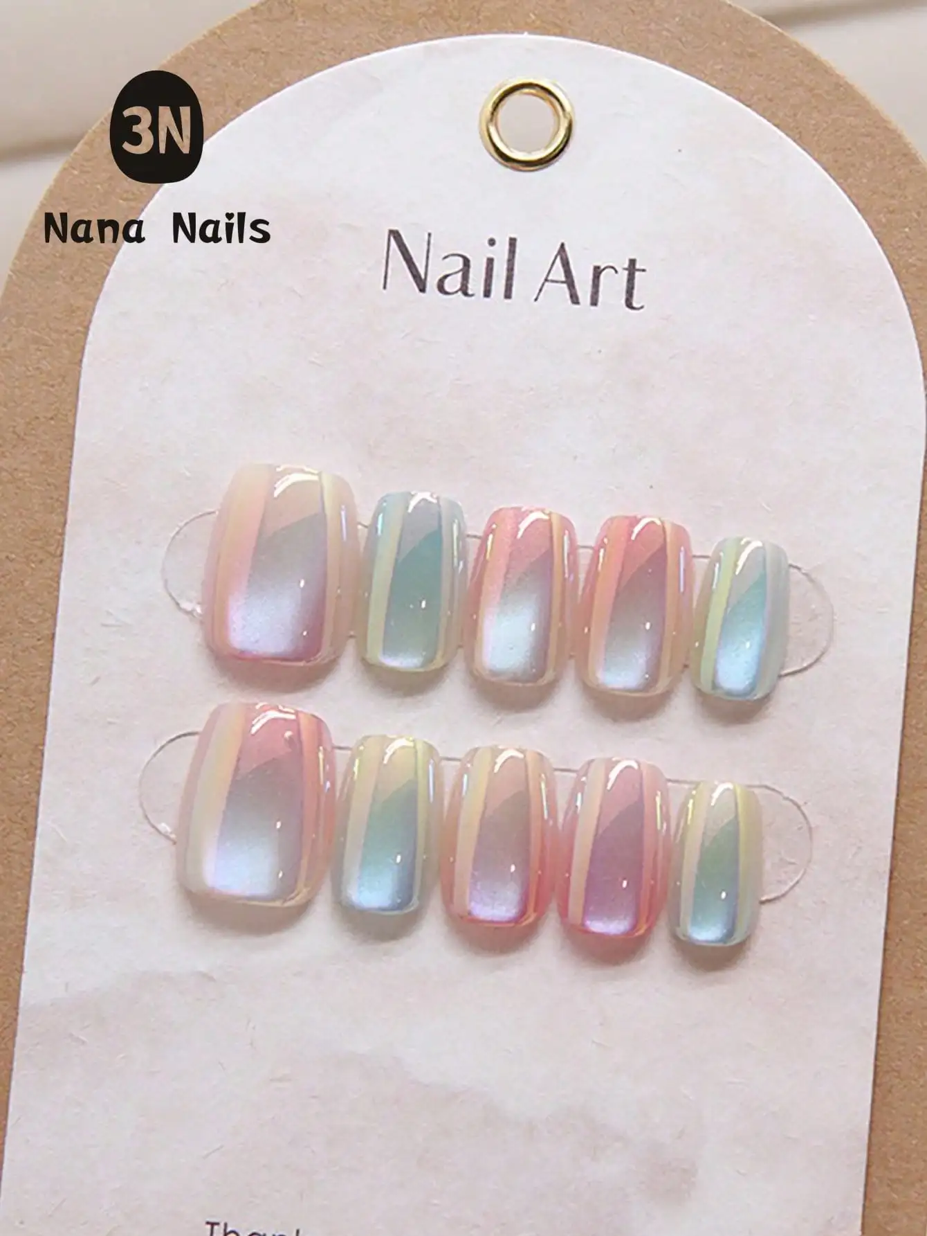 10Pcs Gradient Cat Eye Press On Nails, Short Ballet Shape, Candy Color with Glossy Finish. Easy to Apply & Reusable. Salon Quality Look. Nail Supplies.
10Pcs Gradient Cat Eye Press On Nails, Short Ballet Shape, Candy Color with Glossy Finish. Easy to Apply & Reusable. Salon Quality Look. Nail Supplies.