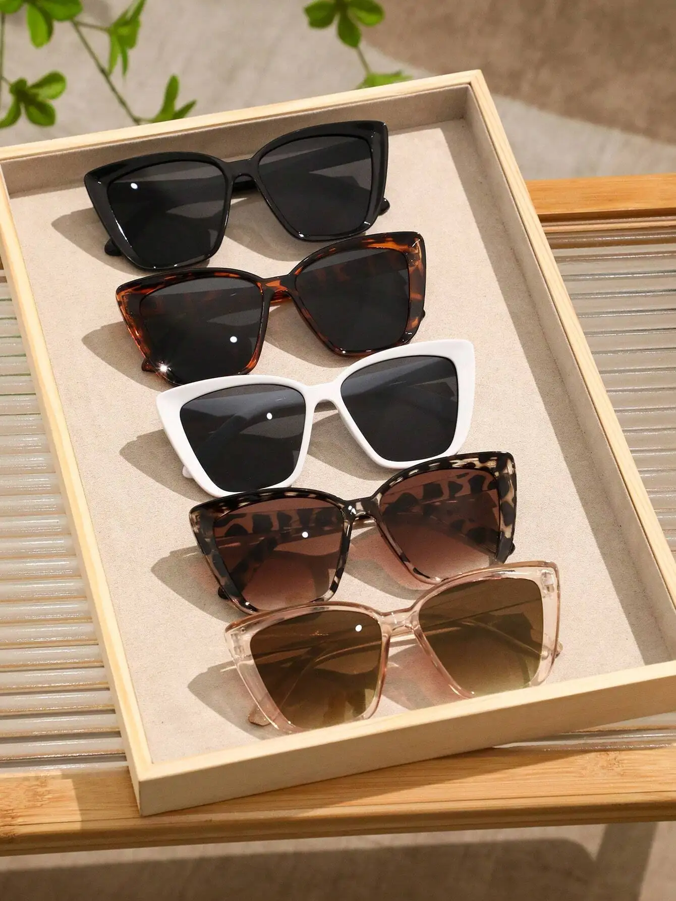 5 Pcs Women Plastic Cat Eye Fashion Sunglasses For Daily Outdoor Travel Party
5 Pcs Women Plastic Cat Eye Fashion Sunglasses For Daily Outdoor Travel Party