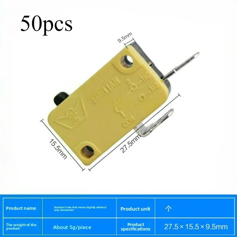 50pcs Baolian 2 Pin Micro Switch Arcade Button With Light For Claw Machine Direct Factory Supply
50pcs Baolian 2 Pin Micro Switch Arcade Button With Light For Claw Machine Direct Factory Supply