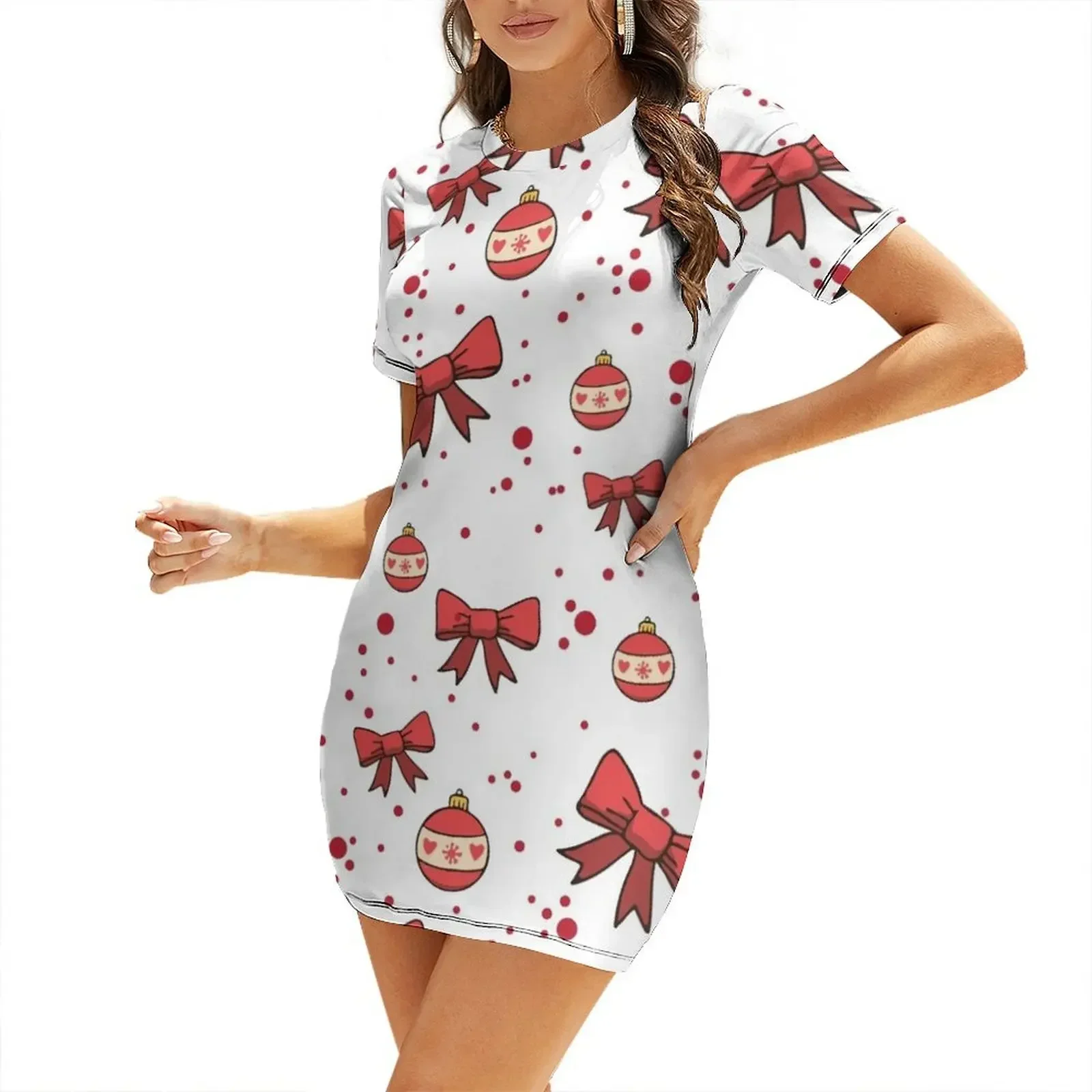 Christmas Red Short-Sleeved Dress women dresses sexy dress for women
Christmas Red Short-Sleeved Dress women dresses sexy dress for women