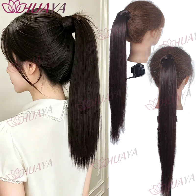 Women’s Synthetic Straight Ponytail Wig, Clip-in Long Hair Extension, Natural Black, Easy to Wear Daily
Women’s Synthetic Straight Ponytail Wig, Clip-in Long Hair Extension, Natural Black, Easy to Wear Daily