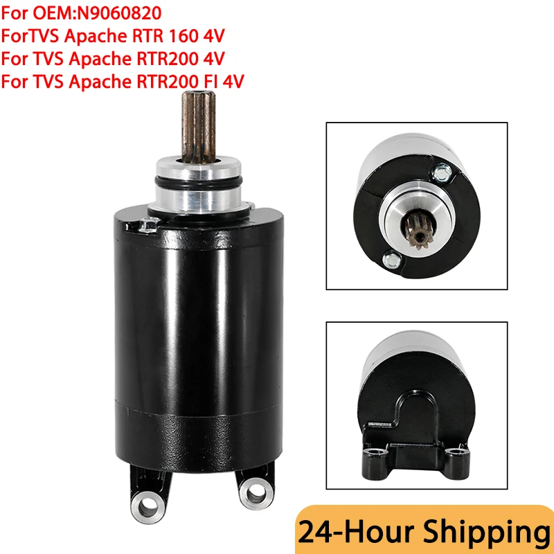 For TVS Apache RTR 160 4V / TVS Apache RTR200 4V / TVS Apache RTR200 FI 4V OEM:N9060820 Motorcycle Engine Electric Starter Motor
For TVS Apache RTR 160 4V / TVS Apache RTR200 4V / TVS Apache RTR200 FI 4V OEM:N9060820 Motorcycle Engine Electric Starter Motor