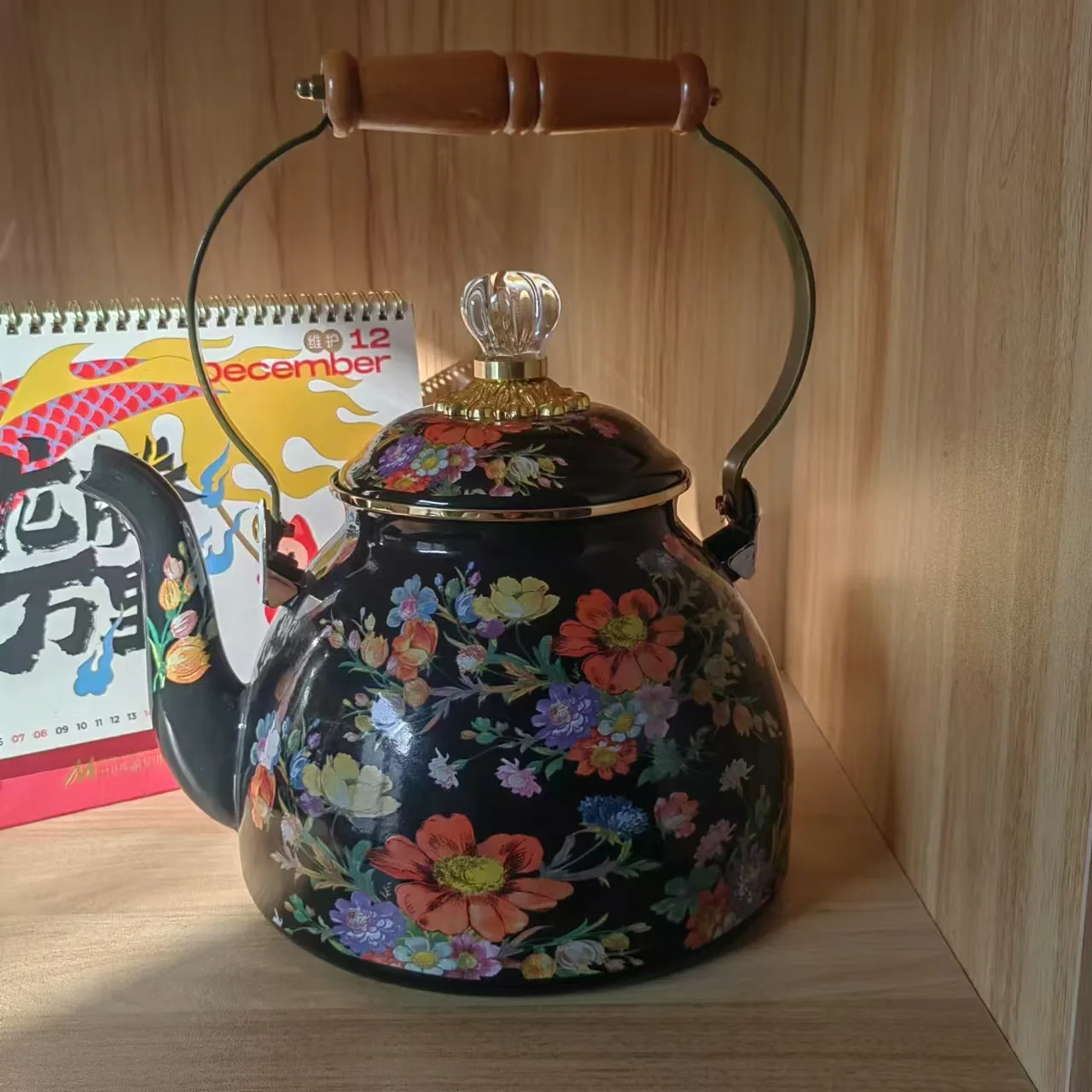 WW enamel tea kettle tea kettle household large heat-resistant tea set camping coffee pot pastoral flowers
WW enamel tea kettle tea kettle household large heat-resistant tea set camping coffee pot pastoral flowers