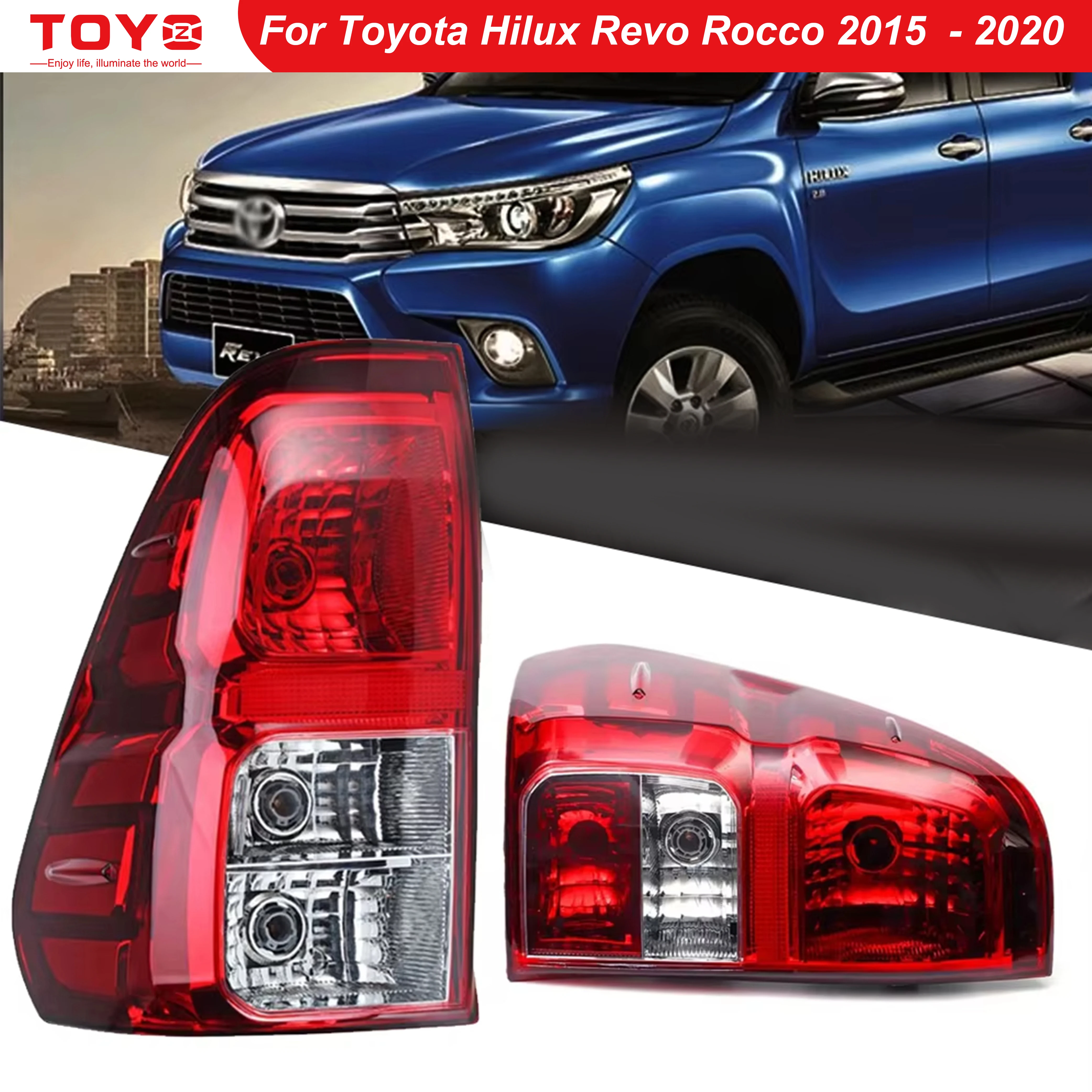 Left/Right Side Red Tail Lamp For Toyota Hilux Revo Rocco 2015- 2020 Rear Tail Light Brake Lamp with Wire Harne
Left/Right Side Red Tail Lamp For Toyota Hilux Revo Rocco 2015- 2020 Rear Tail Light Brake Lamp with Wire Harne