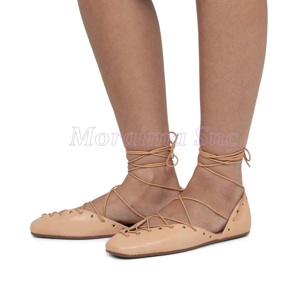 Round Toe Lace-up Flat Shoes Cross Strap Hollow Sexy Fashion Women's Summer Shoes Outdoor Casual Apricot Solid Roman Style 2025
Round Toe Lace-up Flat Shoes Cross Strap Hollow Sexy Fashion Women's Summer Shoes Outdoor Casual Apricot Solid Roman Style 2025