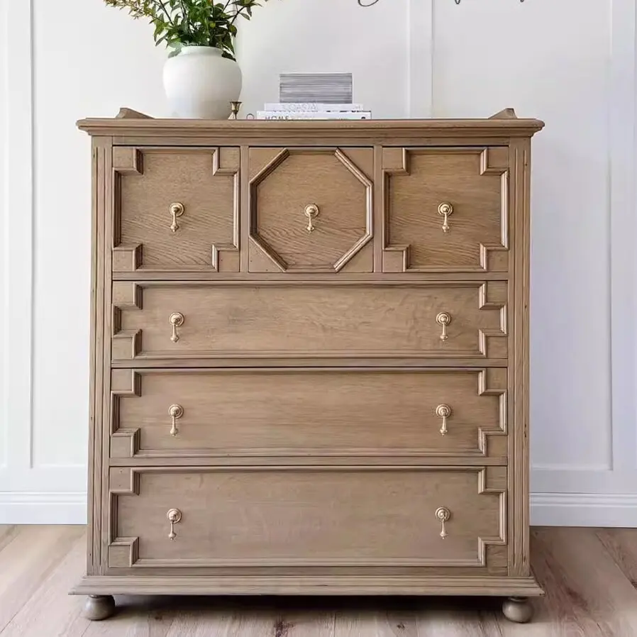 French retro solid wood storage cabinet, simple log wind bucket cabinet, customization of old side cabinet
French retro solid wood storage cabinet, simple log wind bucket cabinet, customization of old side cabinet