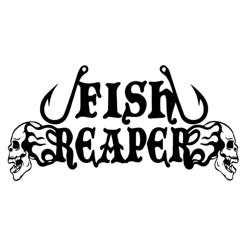 Reaper Skull Fishing Flame Car Decal Exquisite Window Decoration Personality PVC Waterproof Decal Black/White, 17cm*8cm
Reaper Skull Fishing Flame Car Decal Exquisite Window Decoration Personality PVC Waterproof Decal Black/White, 17cm*8cm