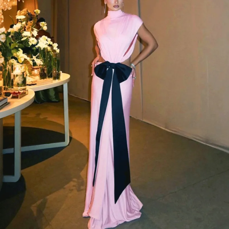 Ticketsx Sexy Backless Bow Dress Summer Solid Lace Up Hollow Out Patchwork Slim Long Dress Elegant Vintage Party Evening Dresses
Ticketsx Sexy Backless Bow Dress Summer Solid Lace Up Hollow Out Patchwork Slim Long Dress Elegant Vintage Party Evening Dresses