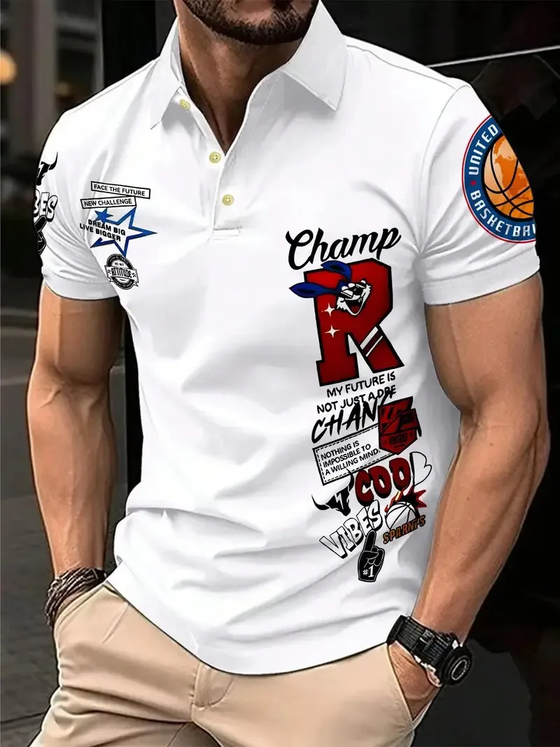 This is a popular men's POLO shirt for summer 2025 featuring breathable casual and fashionable designs with letter prints
This is a popular men's POLO shirt for summer 2025 featuring breathable casual and fashionable designs with letter prints