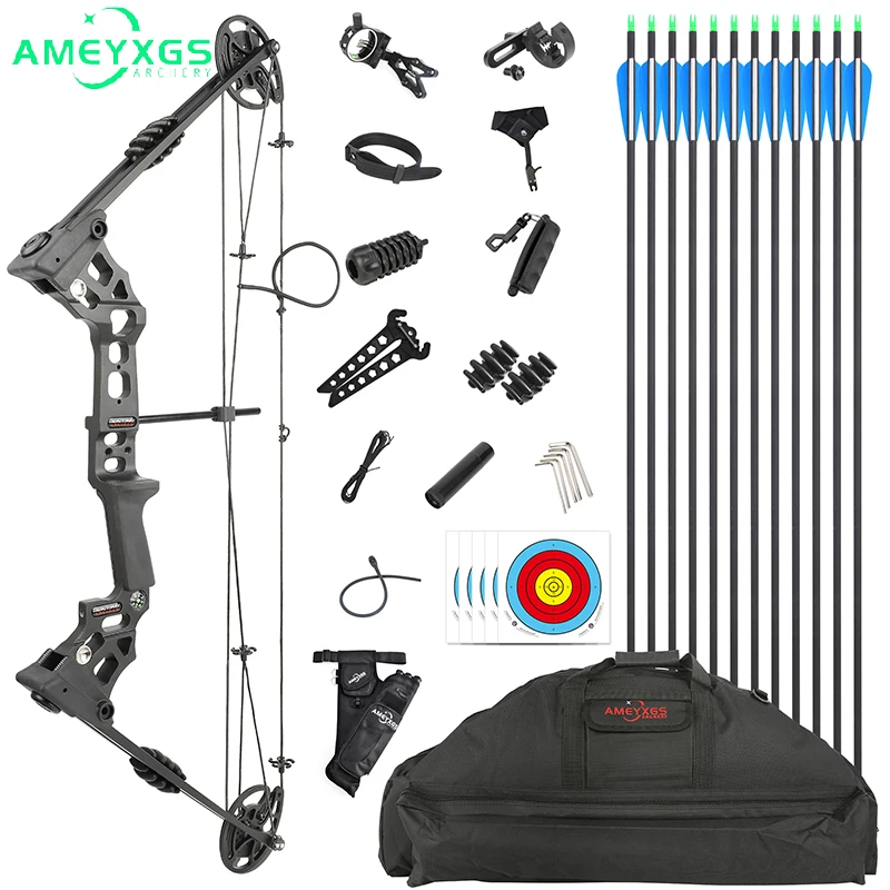 JUNXING X8 Compound Bow And Arrow Set 20-70lbs Left/Right Let-off 80% IBO 320FPS Outdoor Sports Hunting Shooting Accessories
JUNXING X8 Compound Bow And Arrow Set 20-70lbs Left/Right Let-off 80% IBO 320FPS Outdoor Sports Hunting Shooting Accessories