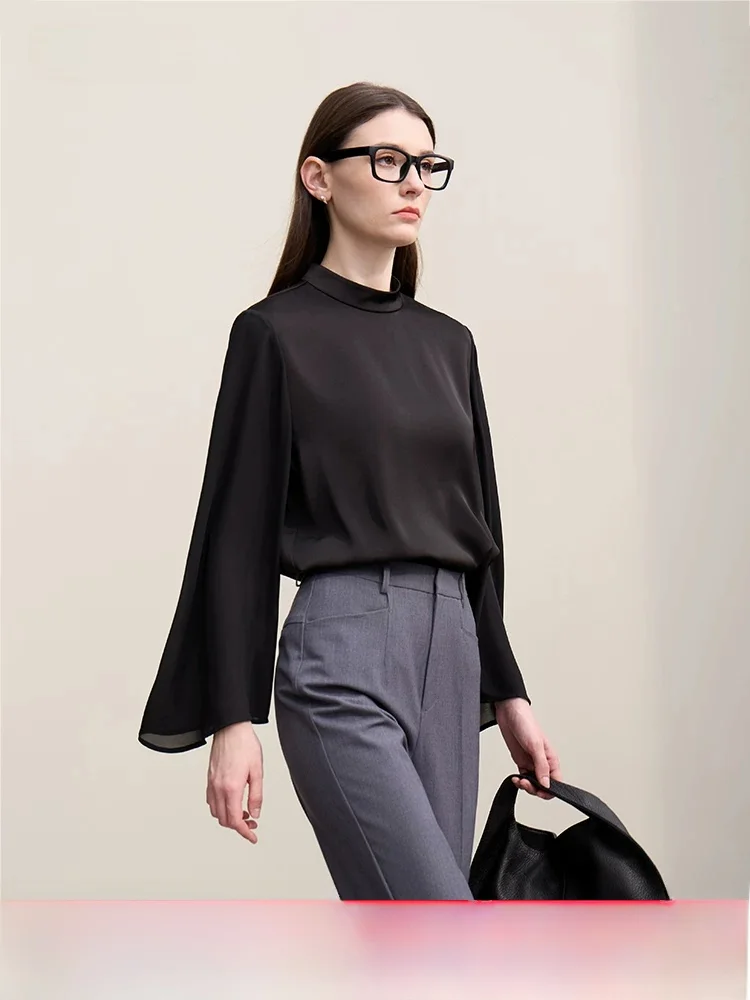 Ele Mat Satin Splice Loose Women's Blouse Commute Sle Long Sve Color Polyester Fiber Casual Wear
Ele Mat Satin Splice Loose Women's Blouse Commute Sle Long Sve Color Polyester Fiber Casual Wear