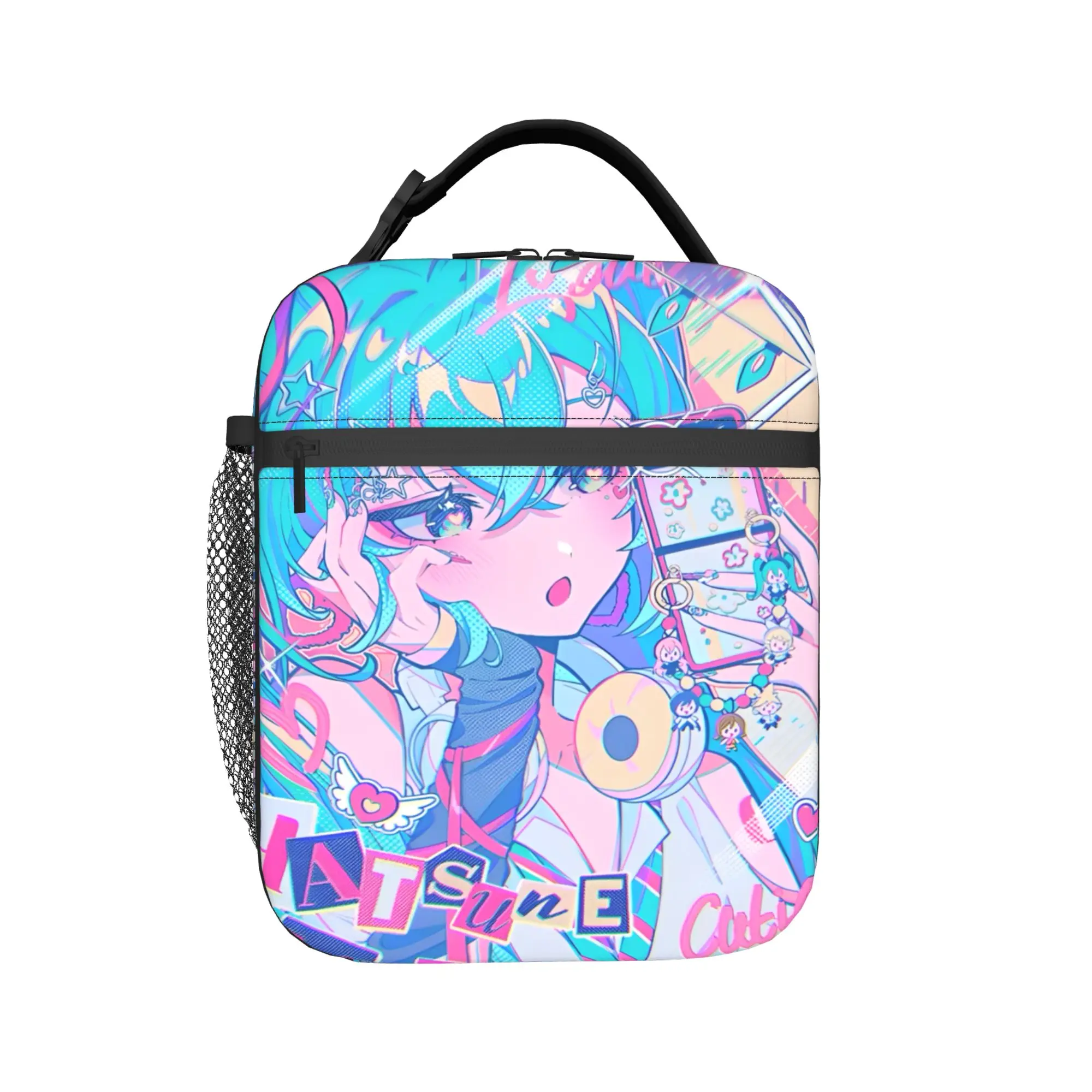 Insulated Lunch Boxes Hatsune Miku singer music anime Product Lunch Food Box INS Trendy Cooler Thermal Lunch Box For Outdoor
Insulated Lunch Boxes Hatsune Miku singer music anime Product Lunch Food Box INS Trendy Cooler Thermal Lunch Box For Outdoor