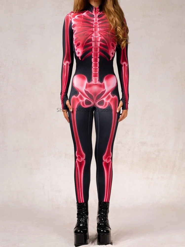 Halloween Skeleton Adult Cosplay One-piece Costume Women Stage Performance Jumpsuit Dance Party Outfit 2025
Halloween Skeleton Adult Cosplay One-piece Costume Women Stage Performance Jumpsuit Dance Party Outfit 2025