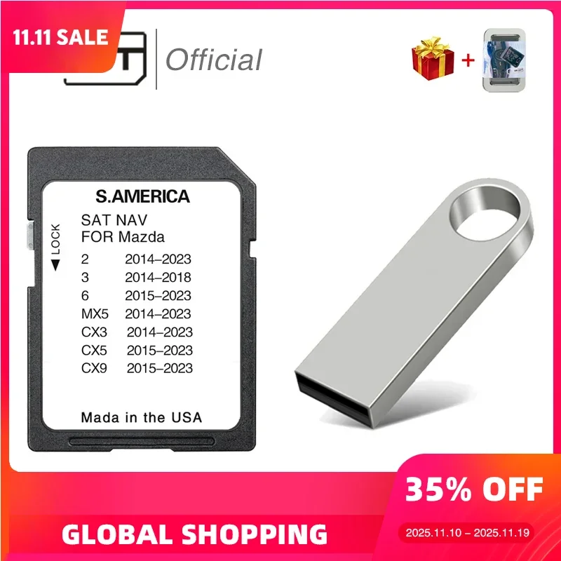 SMIOST Navigation SD Card Connect 1 system with for Mazda 2/3/6/MX5/CX5/CX9 Full Series Cover South America Maps Free Shipping
SMIOST Navigation SD Card Connect 1 system with for Mazda 2/3/6/MX5/CX5/CX9 Full Series Cover South America Maps Free Shipping