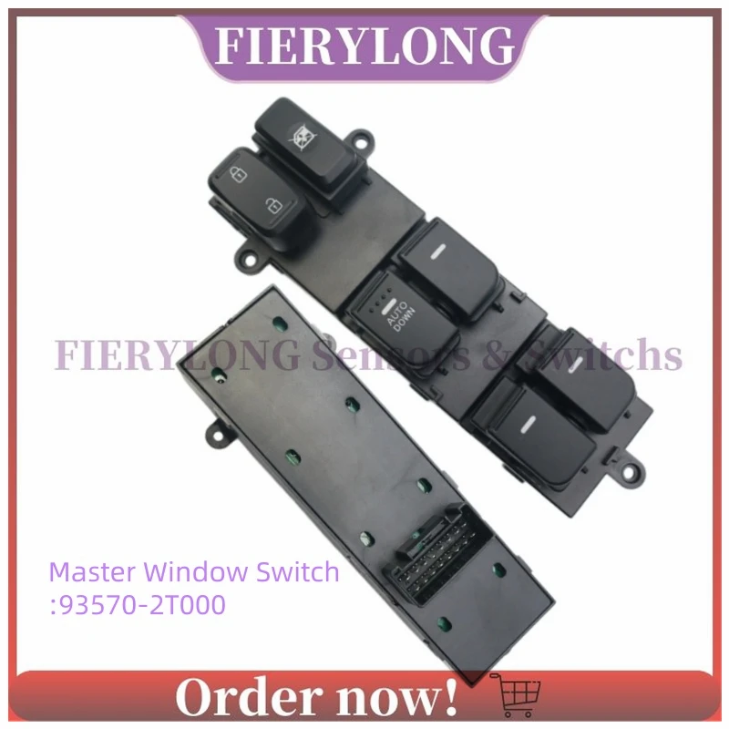 93570-2T000 Power Master Window Switch For Kia Optima 2.0L 2.4L L4 2011 2012 2013 935702T000 Automobiles Spare Parts
93570-2T000 Power Master Window Switch For Kia Optima 2.0L 2.4L L4 2011 2012 2013 935702T000 Automobiles Spare Parts