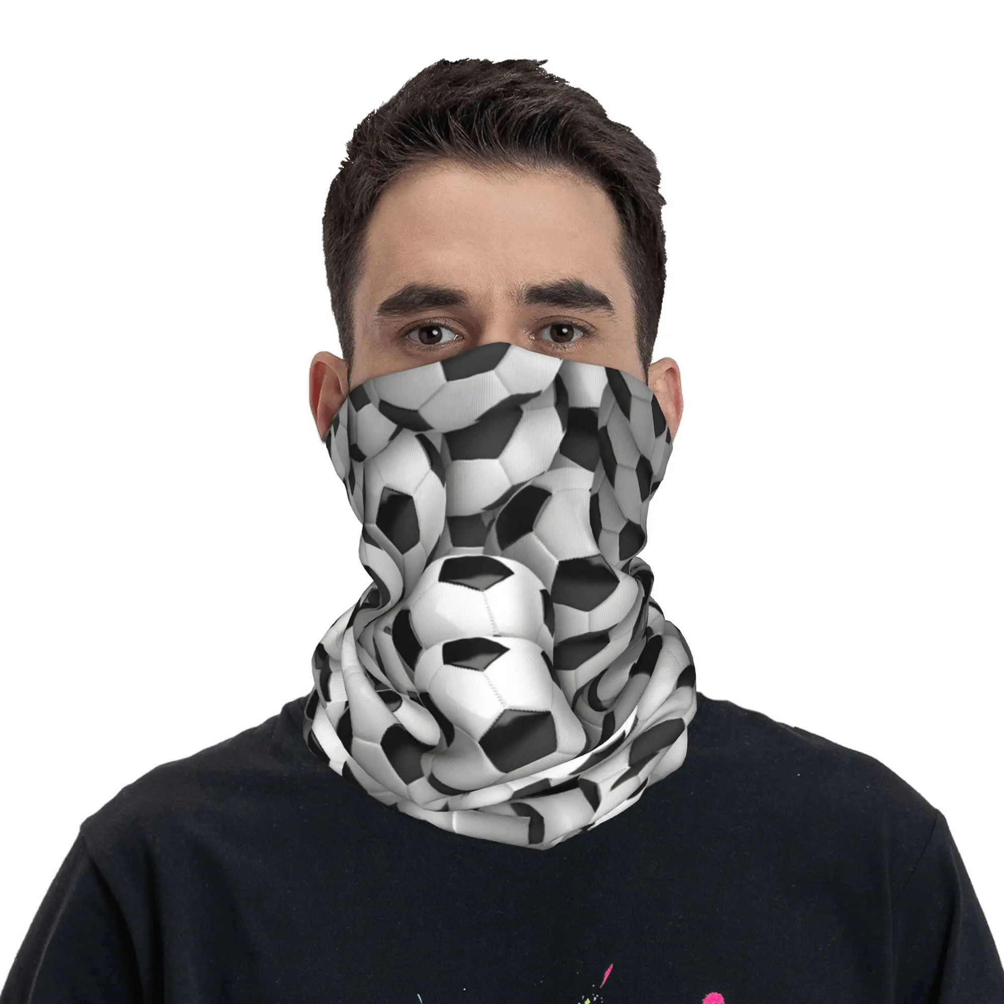 Custom Soccer Balls Black and White Football Winter Headband Neck Warmer Men Women Ski Running Tube Scarf Face Bandana Gaiter
Custom Soccer Balls Black and White Football Winter Headband Neck Warmer Men Women Ski Running Tube Scarf Face Bandana Gaiter