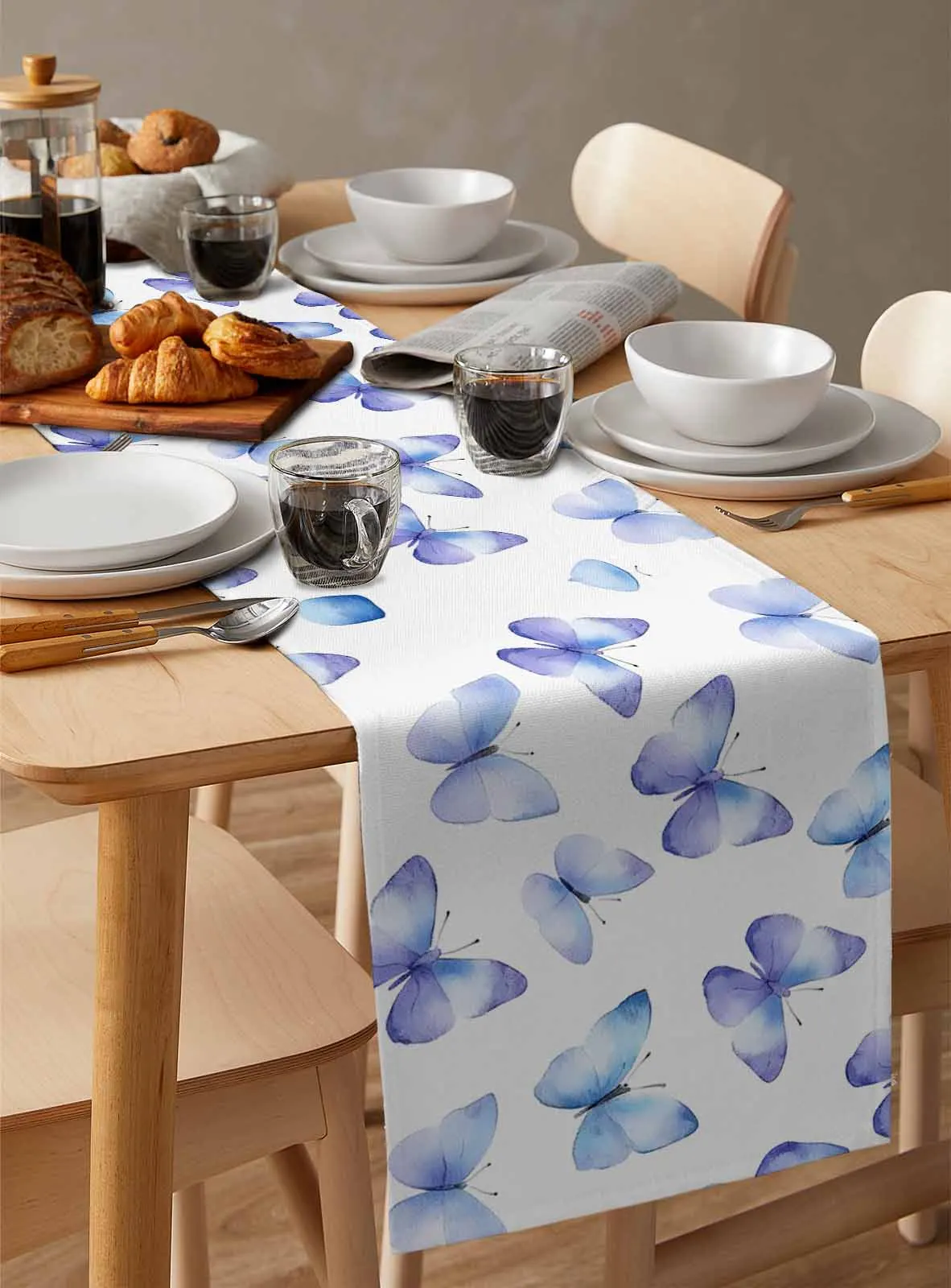 Watercolor Butterfly Gradient Table Runner Wedding Party Champagne Dining Room Restaurant Home Tablecloth Runners
Watercolor Butterfly Gradient Table Runner Wedding Party Champagne Dining Room Restaurant Home Tablecloth Runners
