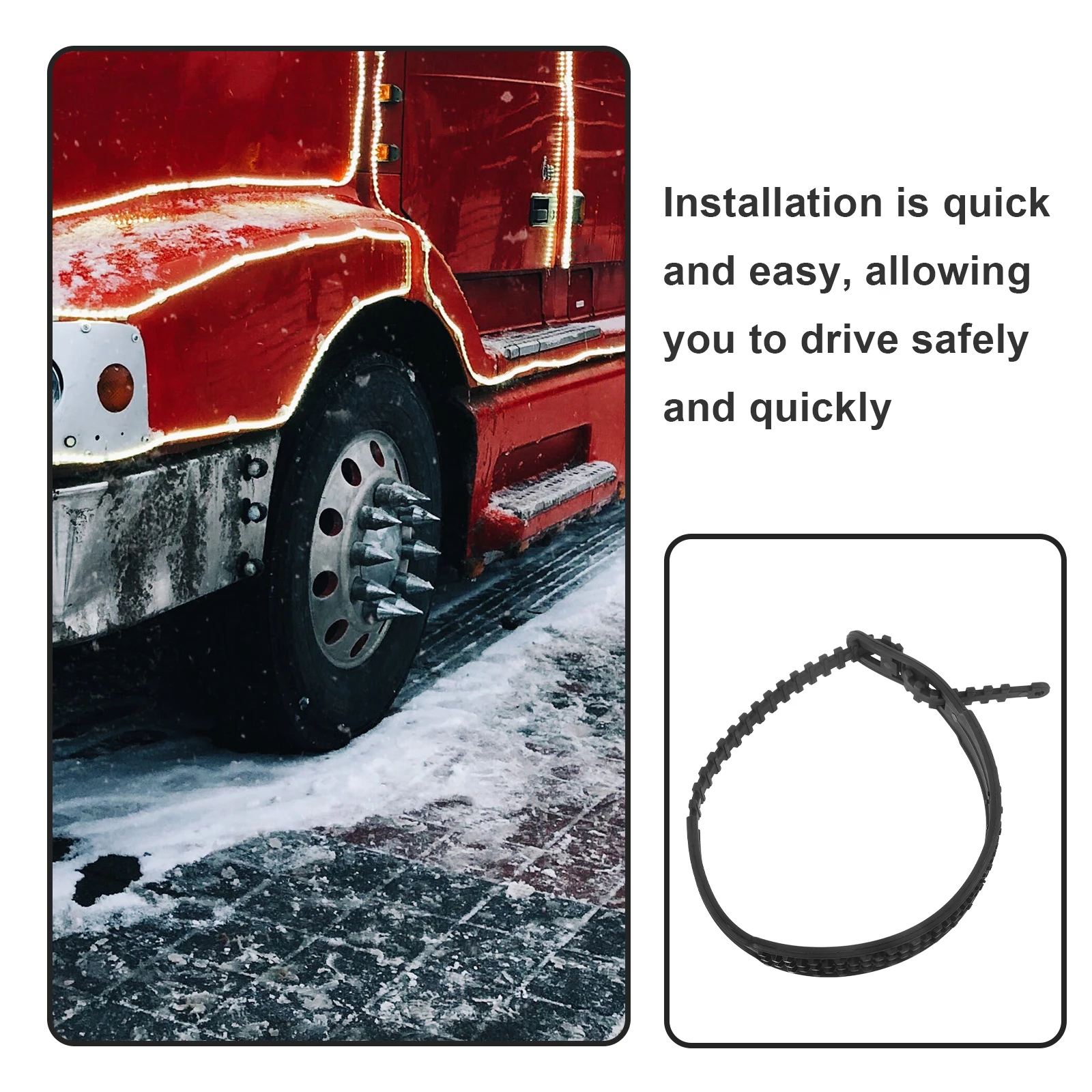 5pcs Anti-skid Snow Chains for Car Tires Thickened Design Universal Fit SUV Winter Tire Chains Reusable Black
5pcs Anti-skid Snow Chains for Car Tires Thickened Design Universal Fit SUV Winter Tire Chains Reusable Black
