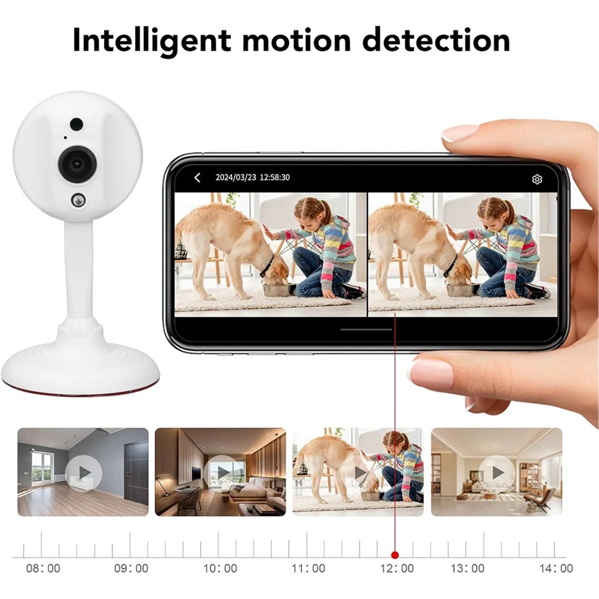 New WIFi Fisheye Wide-Angle Camera 1080P 2MP, 145 Wide-Angle Two-Way Voice Dialogue Network Security Camera.
New WIFi Fisheye Wide-Angle Camera 1080P 2MP, 145 Wide-Angle Two-Way Voice Dialogue Network Security Camera.