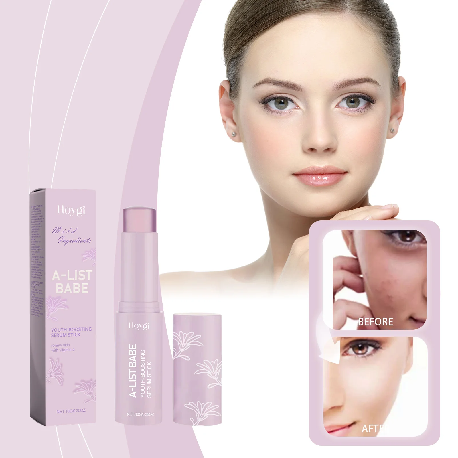 Retinol Rejuvenating Essence Stick Lightens Fine Lines, Moisturizes Repairs,lifts,nourishes,whitens,tightens Skin,easy To Carry
Retinol Rejuvenating Essence Stick Lightens Fine Lines, Moisturizes Repairs,lifts,nourishes,whitens,tightens Skin,easy To Carry
