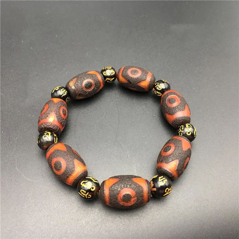 Natural Tibetan Dzi Bead Agate Bracelet Men's Ladies Three Eyes Tibetan Dzi Bead Bracelet Jewelry Gift
Natural Tibetan Dzi Bead Agate Bracelet Men's Ladies Three Eyes Tibetan Dzi Bead Bracelet Jewelry Gift