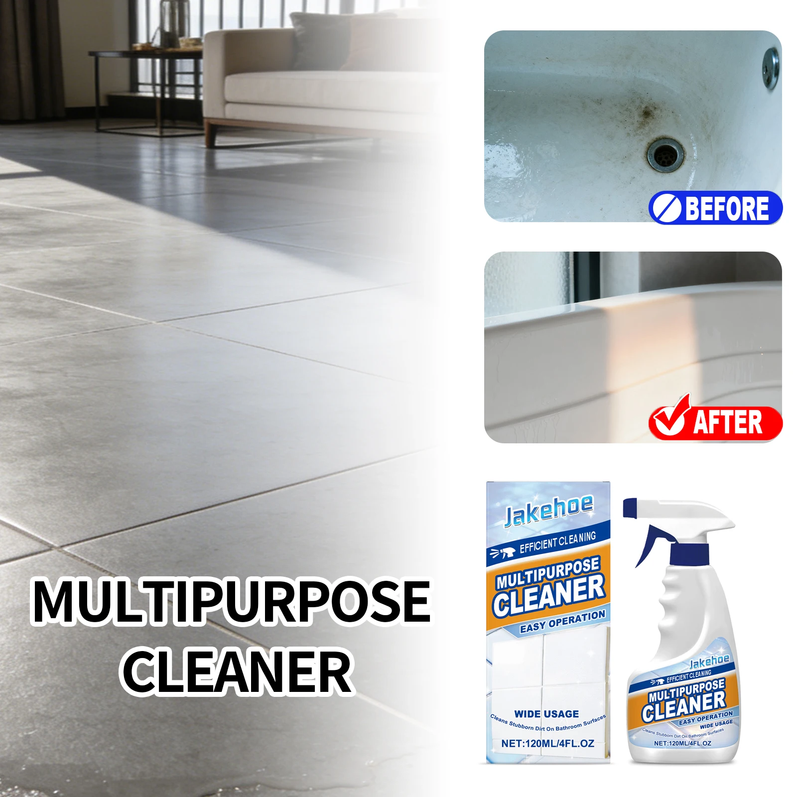 Household Multi-Purpose Cleaning Spray Powerful Remover Tile Sink Toilet Stains Improves Gloss Bathroom Glass Limescale Cleaner
Household Multi-Purpose Cleaning Spray Powerful Remover Tile Sink Toilet Stains Improves Gloss Bathroom Glass Limescale Cleaner