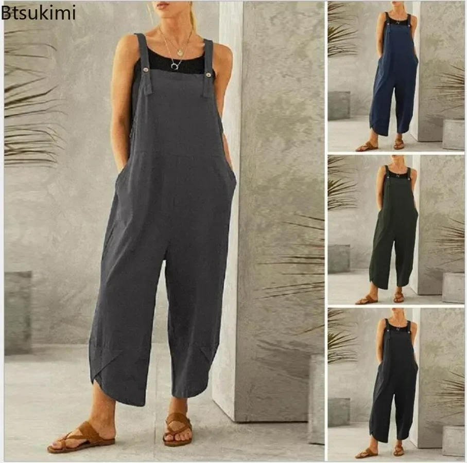 2025 Women's Casual Strap Jumpsuit Solid Oversized Wide Leg Overalls Jumpsuit Female Loose Shoulder Strap Pockets Rompers S-5XL
2025 Women's Casual Strap Jumpsuit Solid Oversized Wide Leg Overalls Jumpsuit Female Loose Shoulder Strap Pockets Rompers S-5XL