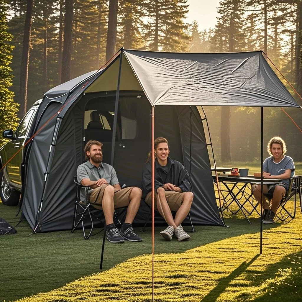 Car Tent with 3 Mesh Doors & Extendable Canopy - Waterproof PU4000 Camping Tent, Compatible wit EV Heated/Cooling Systems
Car Tent with 3 Mesh Doors & Extendable Canopy - Waterproof PU4000 Camping Tent, Compatible wit EV Heated/Cooling Systems