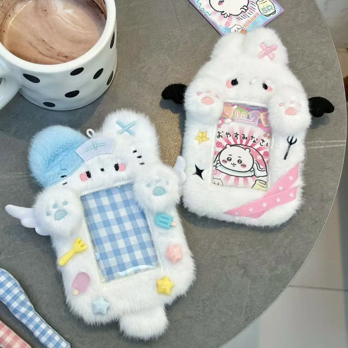 Cute Cartoon Plush Card Holder 3 Inch Angel Cat Rabbit Kpop Photocard Protector Pendant Polaroid Photo Case
Cute Cartoon Plush Card Holder 3 Inch Angel Cat Rabbit Kpop Photocard Protector Pendant Polaroid Photo Case