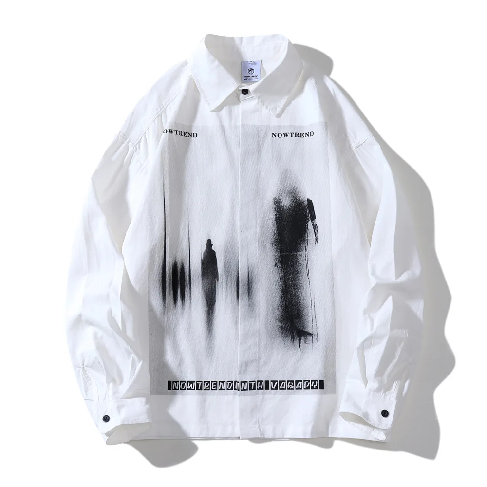 Мужская черная рубашка с длинным рукавом с принтом теней High Street, модный бренд, нишевый дизайн, индивидуальный свободный воротник, повседневная мода
Мужская черная рубашка с длинным рукавом с принтом теней High Street, модный бренд, нишевый дизайн, индивидуальный свободный воротник, повседневная мода