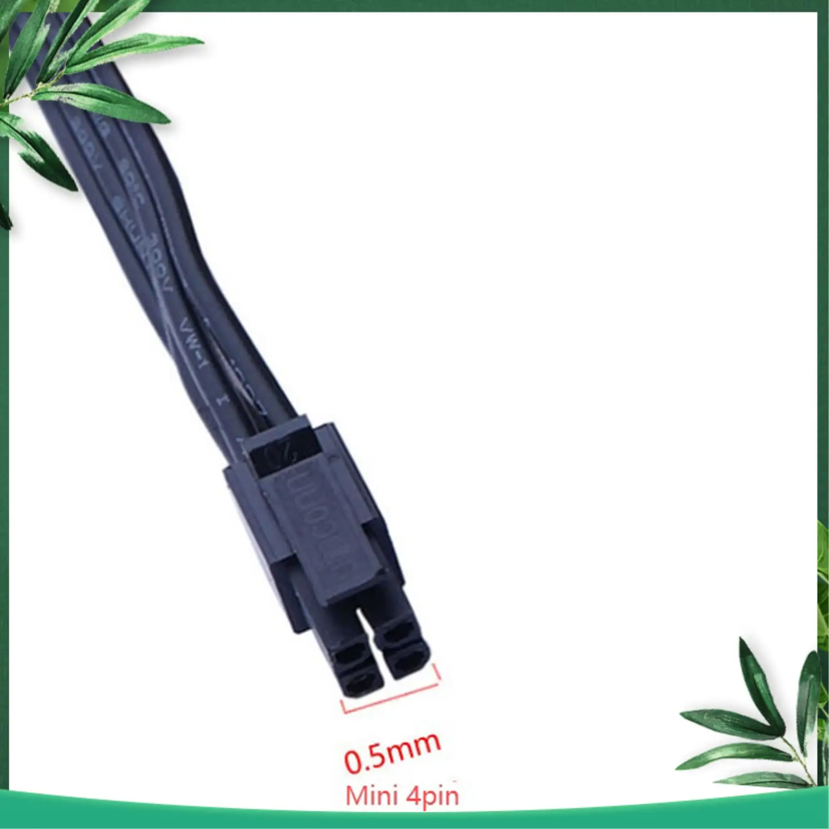 (NEW) 2Pcs Mini 4Pin To Dual 15Pin SATA HDD Power Cable Mini 4P To Serial SSD Dual HDD Power Cable, 45Cm/17.7Inch