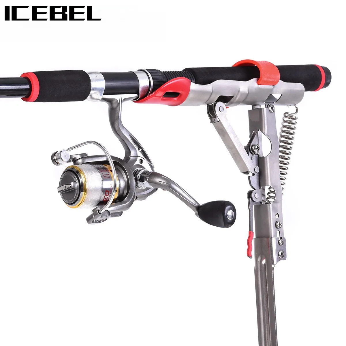 ICEBEL Foldable Auto-Trigger Beach Fishing Rod Spring Stand, Stainless Steel Auto-Lift Holder for Saltwater Shore Casting
ICEBEL Foldable Auto-Trigger Beach Fishing Rod Spring Stand, Stainless Steel Auto-Lift Holder for Saltwater Shore Casting