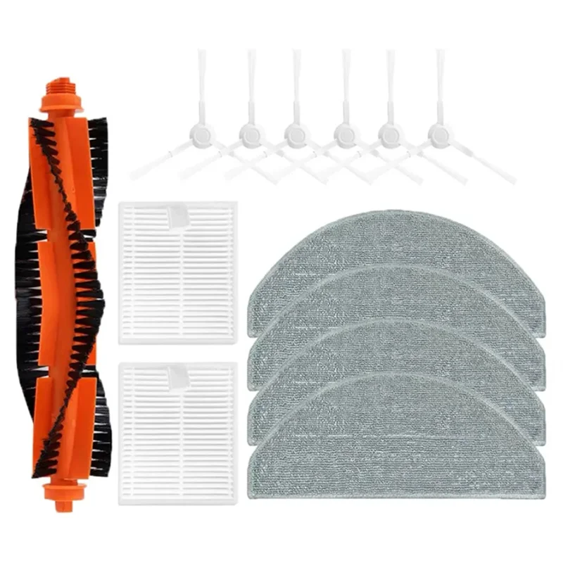 A64Z 13PCS For Robot Vacuum E10 B112 / E12 Vacuum Replacement Accessories Main Side Brush Hepa Filter Mop Cloth
A64Z 13PCS For Robot Vacuum E10 B112 / E12 Vacuum Replacement Accessories Main Side Brush Hepa Filter Mop Cloth