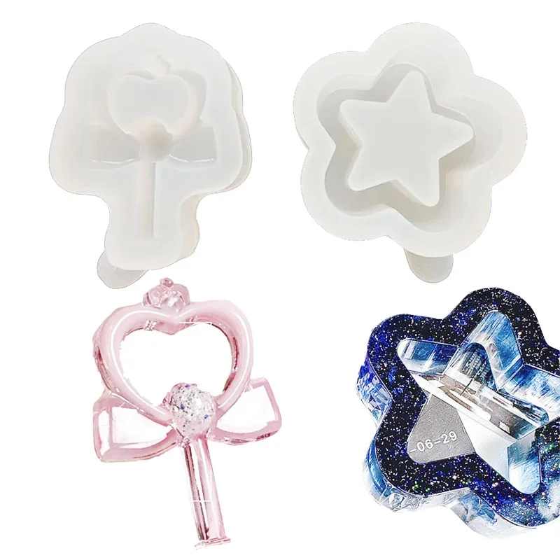 Epoxy Resin Mold Heart Butterfly Wings Fairy Wand Quicksand Mould Bear Shaker Mold Pendant Keychain Silicone Mould
Epoxy Resin Mold Heart Butterfly Wings Fairy Wand Quicksand Mould Bear Shaker Mold Pendant Keychain Silicone Mould
