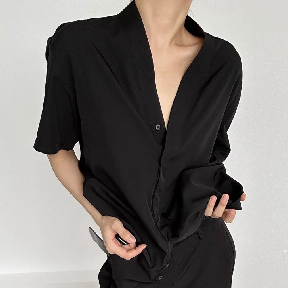 Повседневная летняя одежда свободного покроя с коротким рукавом, модная летняя одежда для мужчин, стиль с коротким рукавом, легкая эластичность
Повседневная летняя одежда свободного покроя с коротким рукавом, модная летняя одежда для мужчин, стиль с коротким рукавом, легкая эластичность