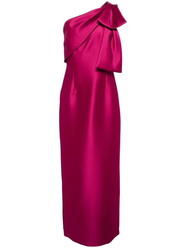 Hot Selling One Shoulder Neckline With Bow Sleeveless Satin Straight Evening Dress Sexy Back Zipper Floor Length Gown For Women
Hot Selling One Shoulder Neckline With Bow Sleeveless Satin Straight Evening Dress Sexy Back Zipper Floor Length Gown For Women