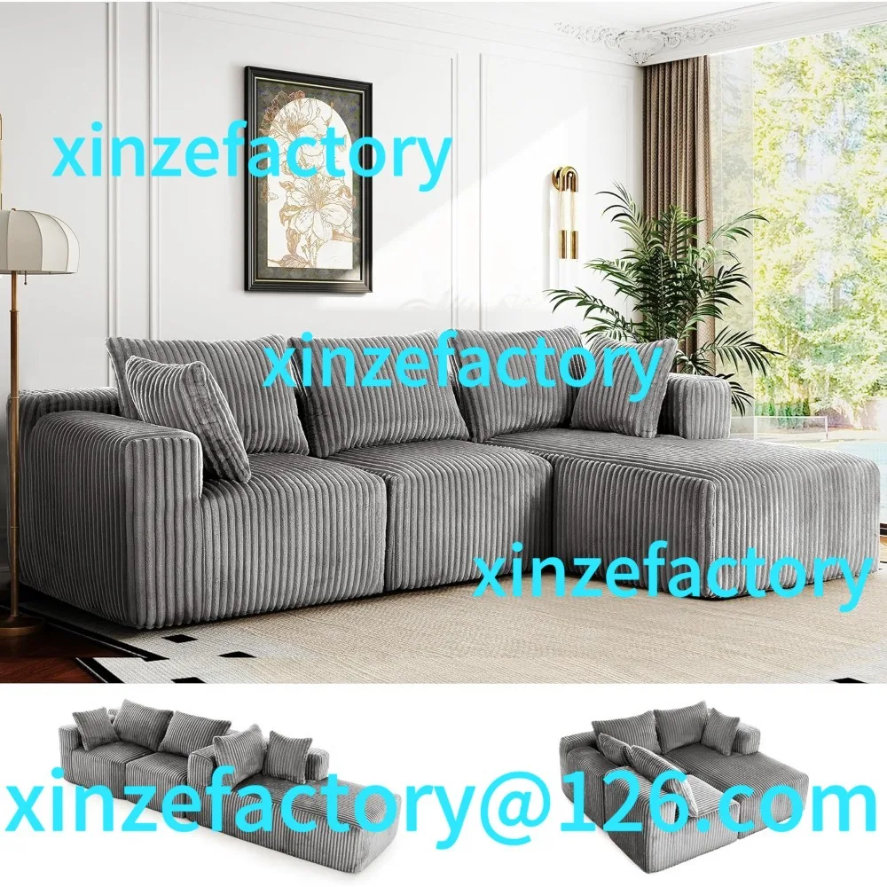 Customizable Shaped Modular Sectional Sofa, No Assembly Boneless Compression Memory Foam Cloud Couch with Sleeper
Customizable Shaped Modular Sectional Sofa, No Assembly Boneless Compression Memory Foam Cloud Couch with Sleeper