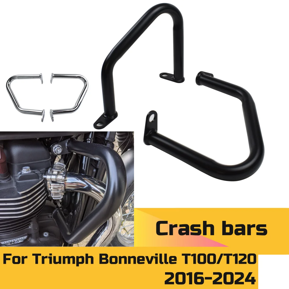 T100 T120 Engine Guard Crash Bar Bumper Protector For Triumph Bonneville Bobber 2016-2024 2023 Thruxton R Motorcycle Accessories 
T100 T120 Engine Guard Crash Bar Bumper Protector For Triumph Bonneville Bobber 2016-2024 2023 Thruxton R Motorcycle Accessories