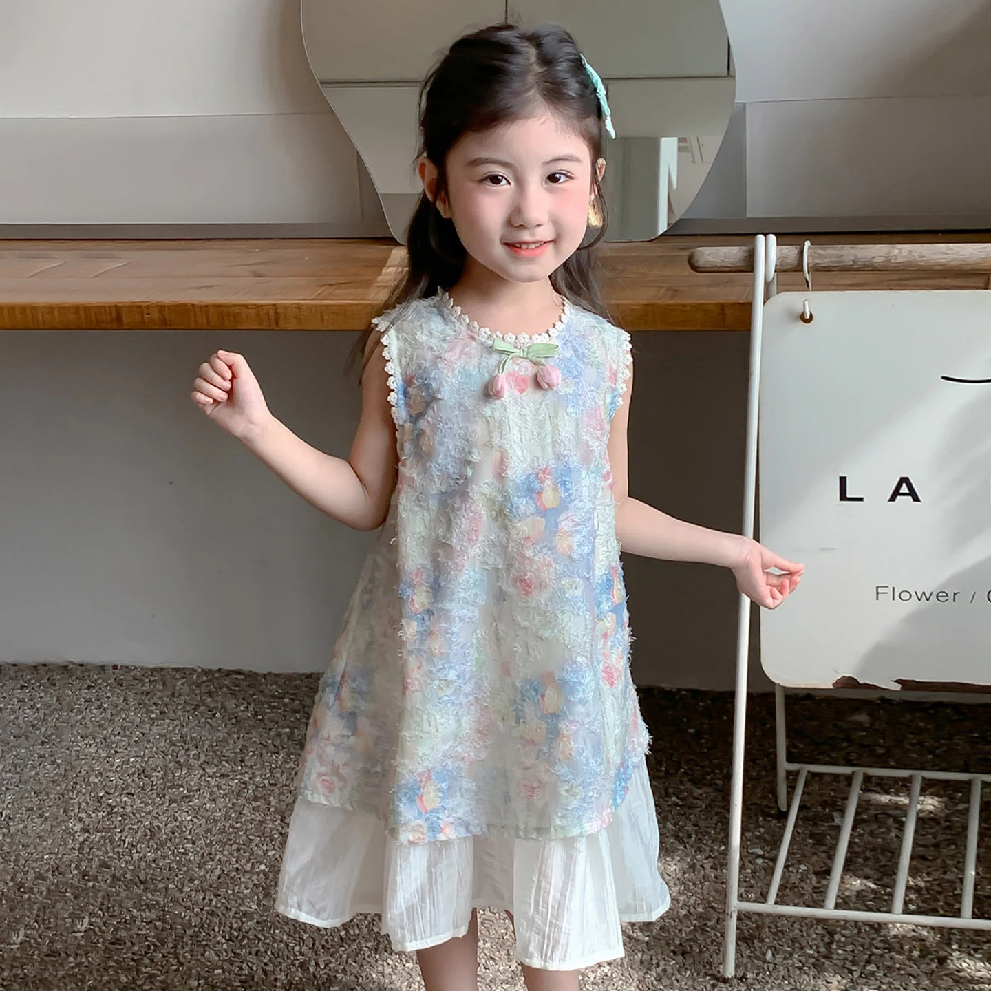 Girls Floral Dress New Sleeveless A-Line Princess Sundress Dressses for 18M-8Y Kids Summer Casual Party Outfit with Ruffle Hem
Girls Floral Dress New Sleeveless A-Line Princess Sundress Dressses for 18M-8Y Kids Summer Casual Party Outfit with Ruffle Hem