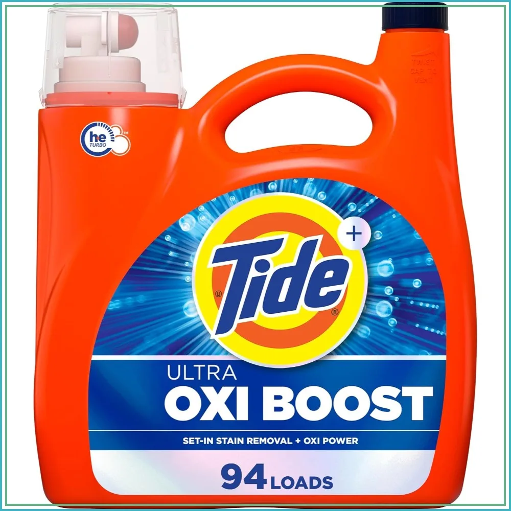 Laundry Detergent with Oxi Boost, 132 fl oz 94 Loads, Advanced Stain Remover for High Efficiency and Standard Machines
Laundry Detergent with Oxi Boost, 132 fl oz 94 Loads, Advanced Stain Remover for High Efficiency and Standard Machines