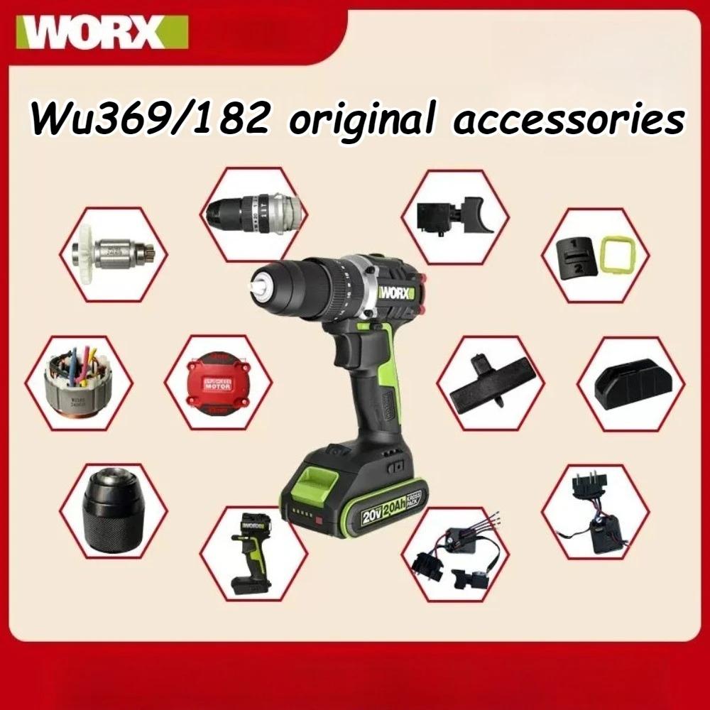 Power Drill Spare Parts for Worx WU369 WU182 Dril Repair Accessories Switch Gear Box Rotor Chuck Electric Drill Maintenance
Power Drill Spare Parts for Worx WU369 WU182 Dril Repair Accessories Switch Gear Box Rotor Chuck Electric Drill Maintenance