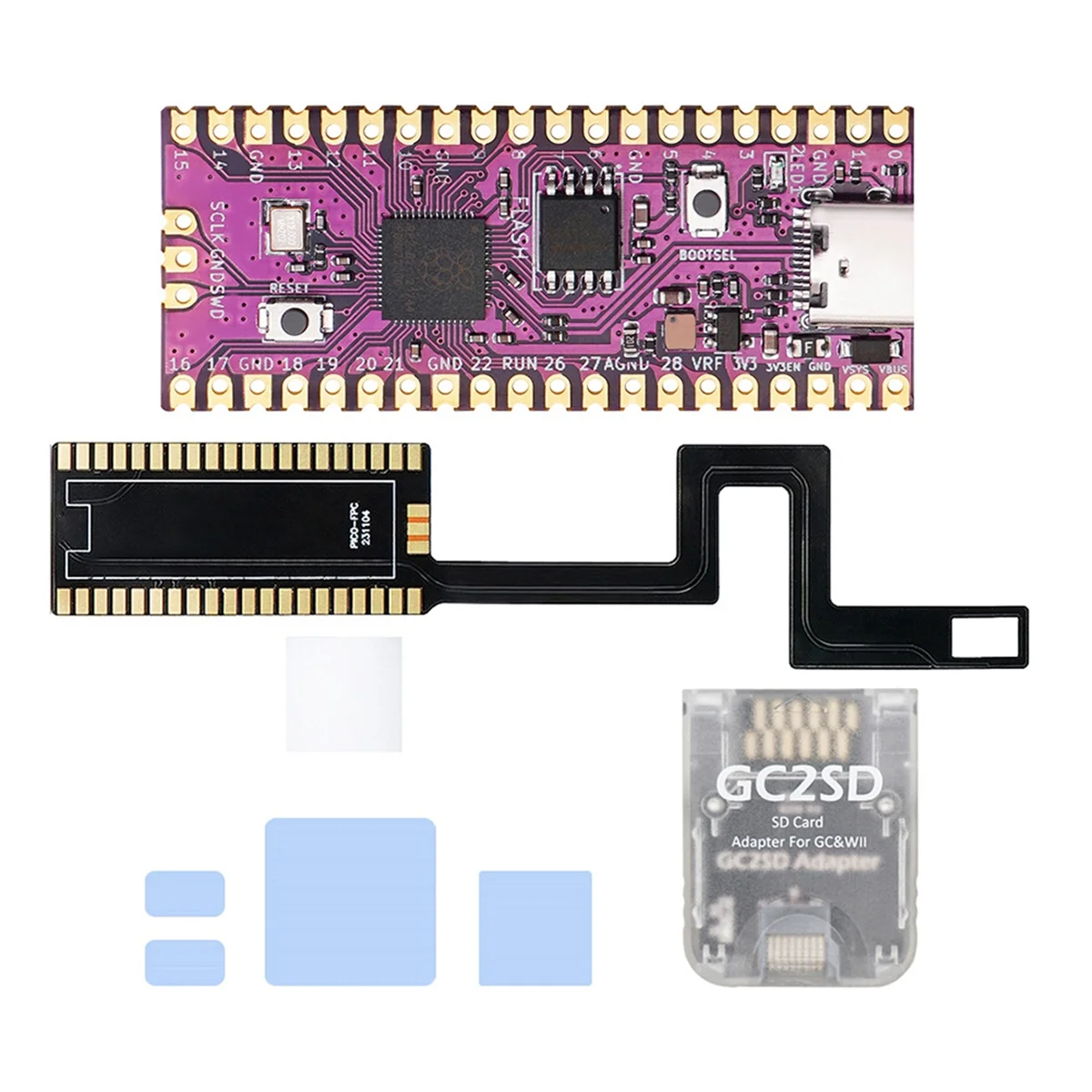Для Raspberry Pi Pico Kit для NGC Picoboot FPC Гибкий кабель со считывателем карт GC2SD для игровой консоли Gamecube NGC DOL-001 B
Для Raspberry Pi Pico Kit для NGC Picoboot FPC Гибкий кабель со считывателем карт GC2SD для игровой консоли Gamecube NGC DOL-001 B