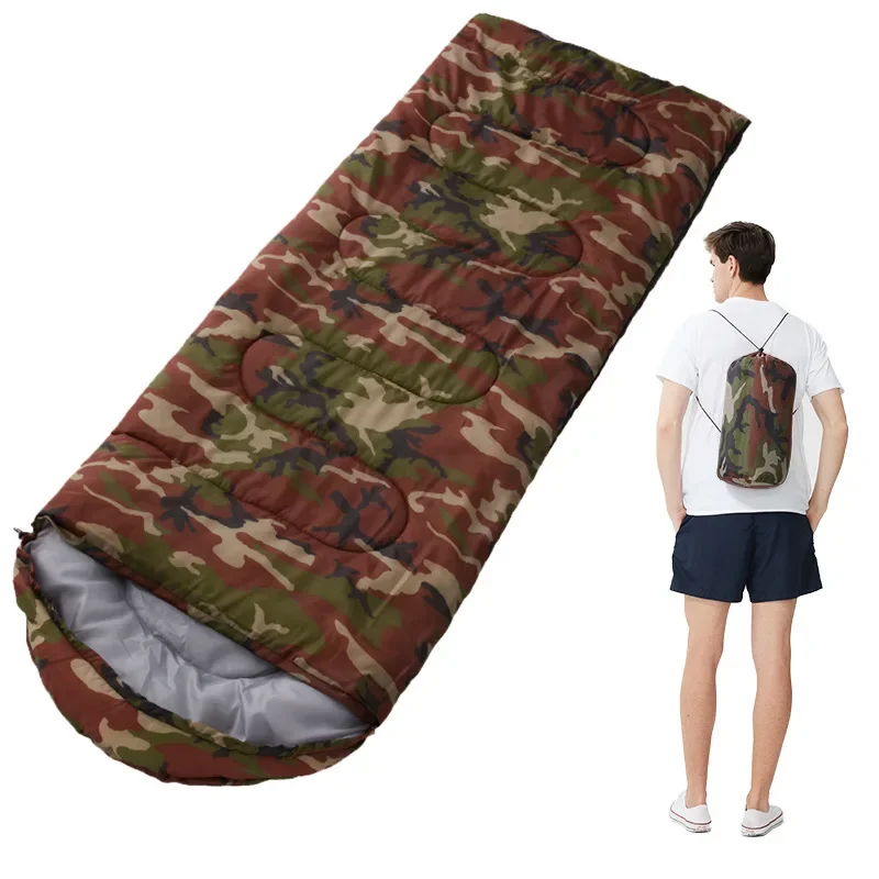 Outdoor Camping Emergency Sleeping Bag Thickened Warm Portable Adults Spring Autumn Use
Outdoor Camping Emergency Sleeping Bag Thickened Warm Portable Adults Spring Autumn Use