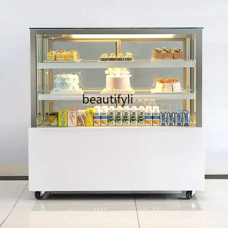 E132 Refrigerated Display Cabinet Commercial Food West Point Dessert Milk Tea Air-cooled Frost-free Fresh-keeping Cabinet Right
E132 Refrigerated Display Cabinet Commercial Food West Point Dessert Milk Tea Air-cooled Frost-free Fresh-keeping Cabinet Right