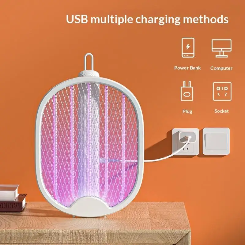 Foldable Electric Mosquito Killer Fly Swatter Trap USB Rechargeable Mosquito Light Killer With UV Light
Foldable Electric Mosquito Killer Fly Swatter Trap USB Rechargeable Mosquito Light Killer With UV Light