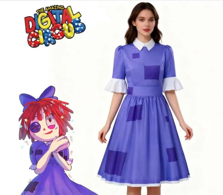 Cartoon The Amazing Digital Circus for Adult Women Girls Blue Princess Dress Halloween Stage Performance Role Play Lovely
Cartoon The Amazing Digital Circus for Adult Women Girls Blue Princess Dress Halloween Stage Performance Role Play Lovely