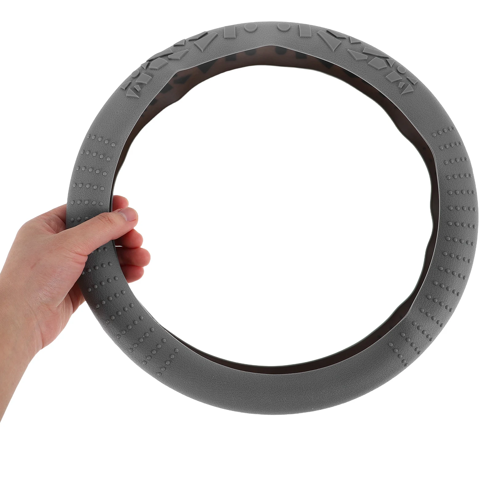 Silicone Steering Wheel Universal Fit Anti Slip Car Protective Cover Thickened Sun Protection Elastic Particles Truck for Men
Silicone Steering Wheel Universal Fit Anti Slip Car Protective Cover Thickened Sun Protection Elastic Particles Truck for Men